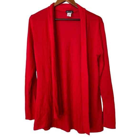 Sweaters - Women's Olivia Blu Red Open Cardigan Sweater